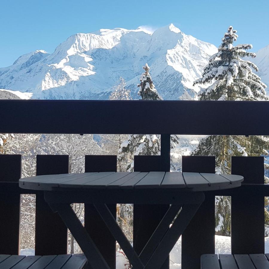 Appartement Saint Gervais Les Bains Vue Imprenable Mont Blanc Exteriör bild